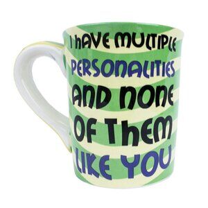 Tumbleweed Pottery I Have Multiple Personalities Sarcastic Coffee Mug Ceramic
